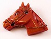 BP210 rust resin horse pin